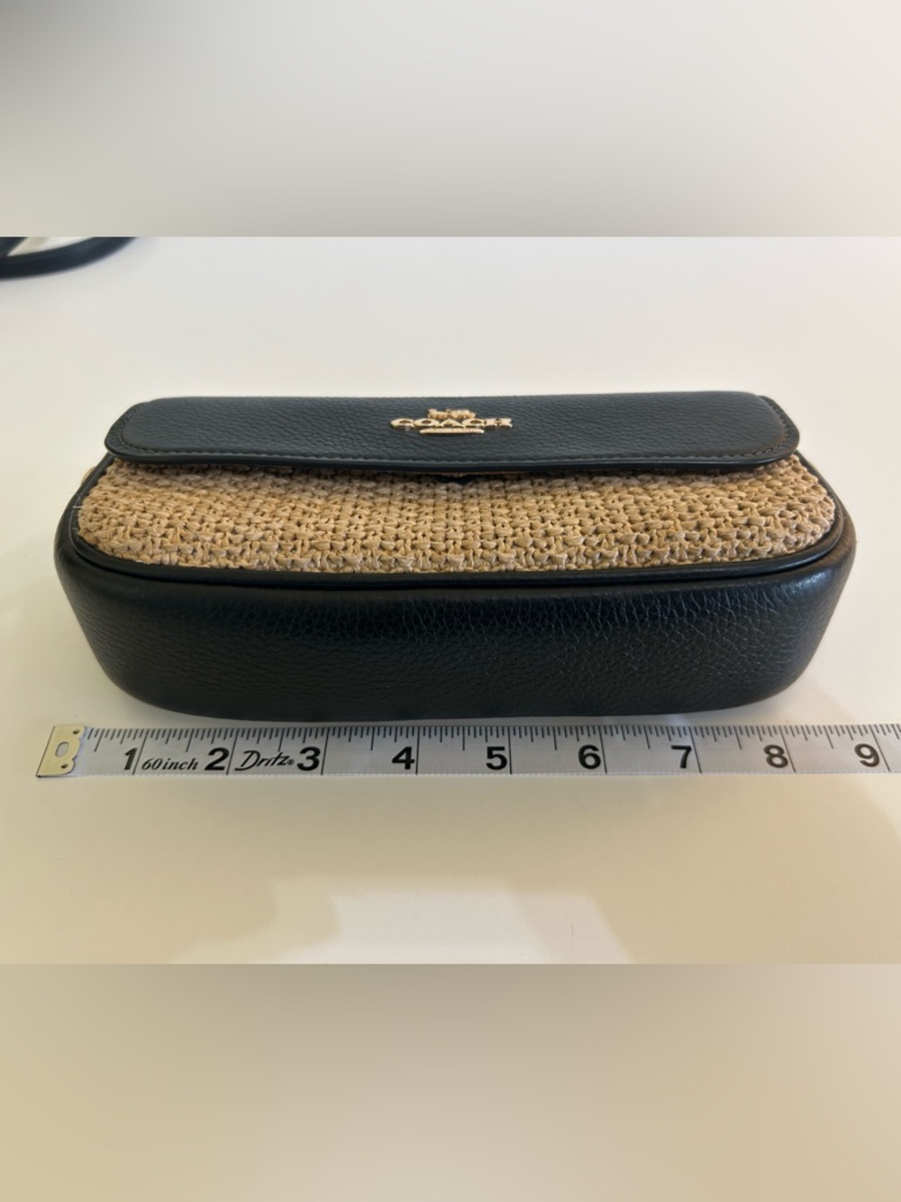 Coach Hailey FlapBag Crossbody Toast/Black Gold Hardware Can69 - Picture 9 of 11